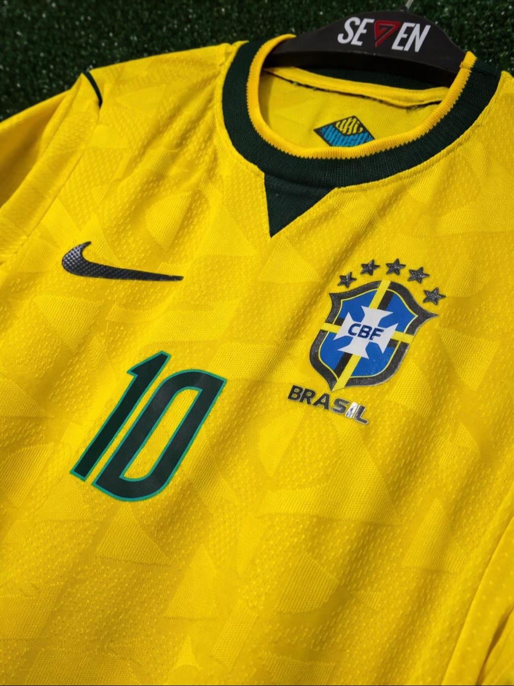 Camiseta de Brasil Calidad Tahilandesa